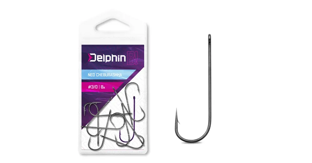 Dagaanbieding Delphin B! NEO 3/0 8db/csg egyágú cseburaska horog