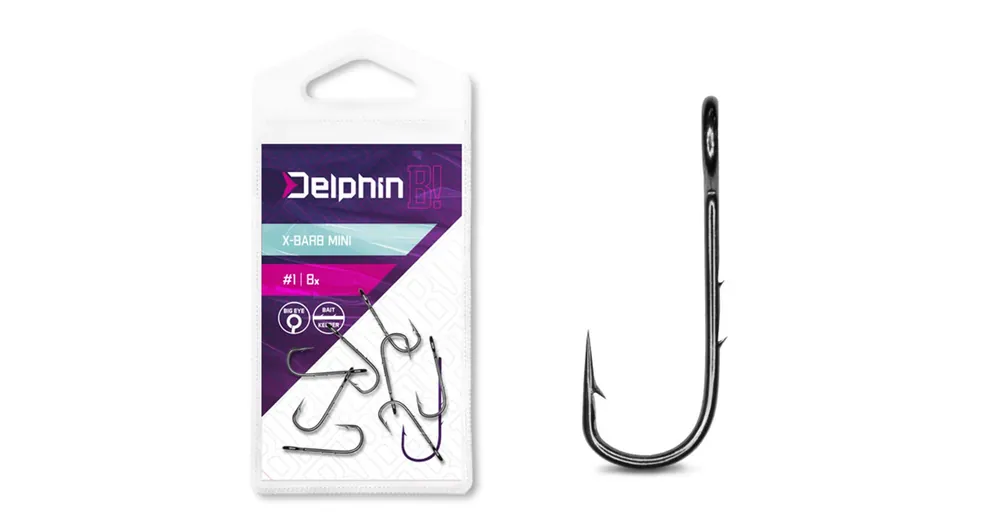 Delphin B! X-BARB MINI 10 8db/csg cseburaska horog Lage Prijs