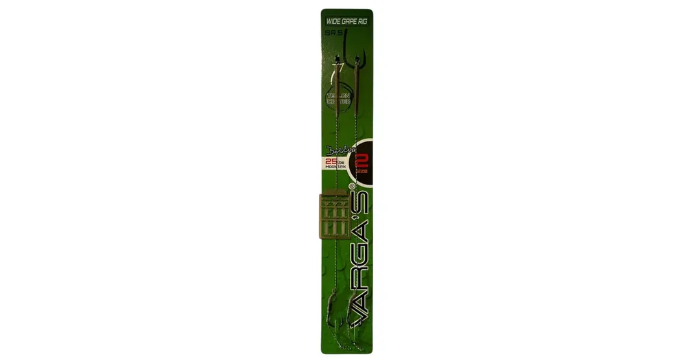 Uitverkoop Varga‘s előkötött horogSR5 Wide gape barbless rig 2 2db/csg