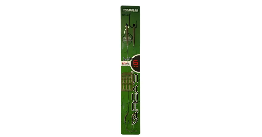 Varga‘s előkötött horog SR5 Wide gape barbless rig 6 2db/csg Shop Nu
