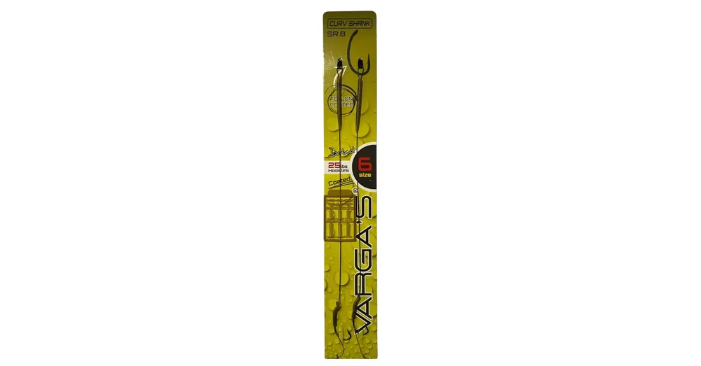 Varga‘s előkötött horog SR8 curv shank coated 6 2db/csg Bestseller