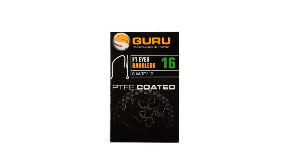 Guru F1 Eyed (füles) 14 szakáll nélküli horog, 10 db/csg Gereduceerde Prijs