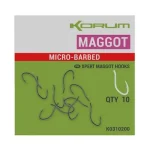Nu Kopen Korum XPERT Maggot barbed Hooks füles horog - 14 10db/csg