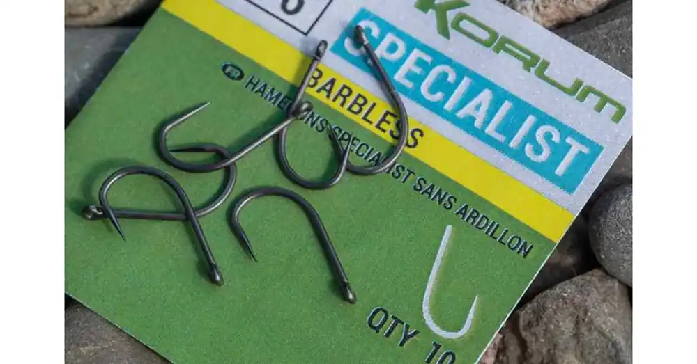 Exclusieve Aanbieding Korum Xpert Specialist barbless hooks füles horog - 14 10db/csg