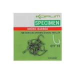 Actieprijs Korum Xpert Specimen micro barbed hooks füles horog - 16 10db/csg