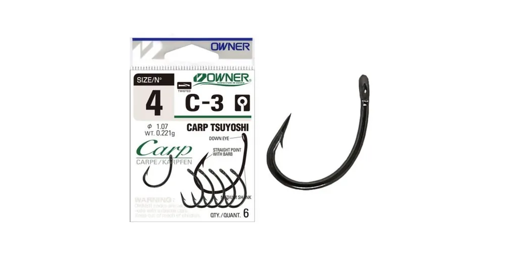 Hete Deal Owner Carp C-3 53263 1 füles horog 5 db/csg