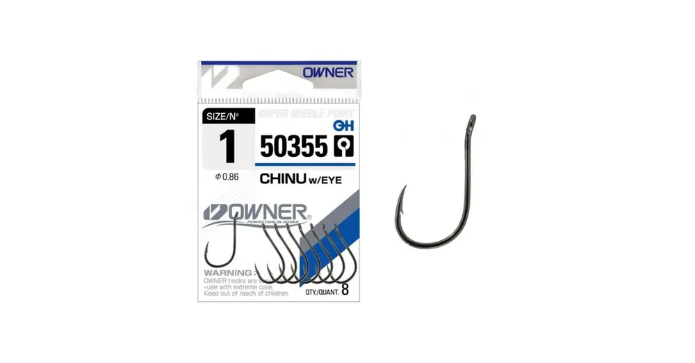 Owner Chinu WE 50355 1/0 füles horog 7 db/csg Koopje
