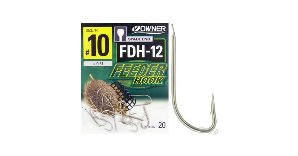 Direct Verzonden Owner FDH-12 14 lapkás horog 20 db/csg