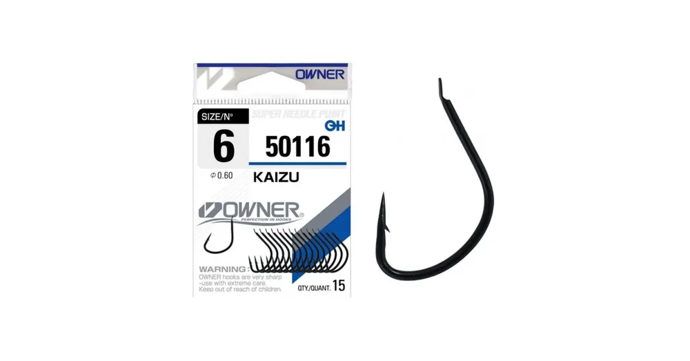 Owner Kaizu 50116 07 lapkás horog 15 db/csg Nu Kopen