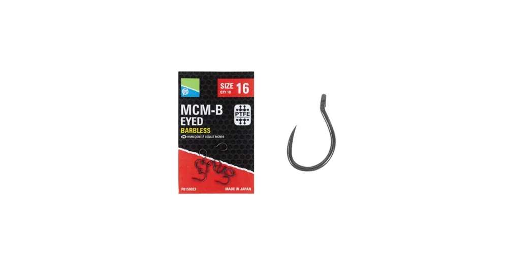 Uitverkoop Preston MCM-B Eyed Hooks 14, füles horog 10 db/csg