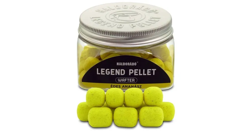 Direct Beschikbaar Haldorádó Legend Pellet Wafter 12, 16 mm 50g - Édes Ananász