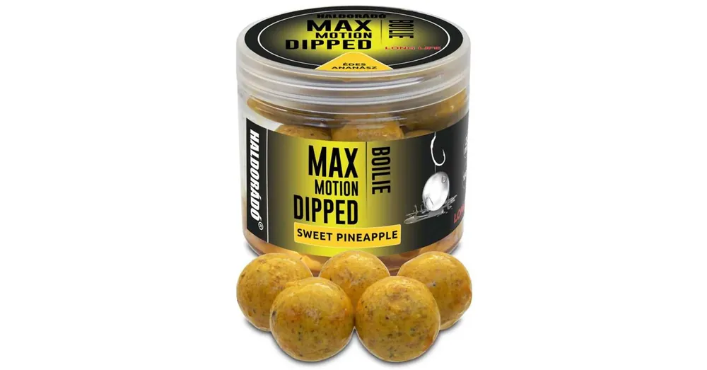 Haldorádó MAX MOTION Boilie Dipped 20 mm - Édes Ananász 80g Uitverkoop
