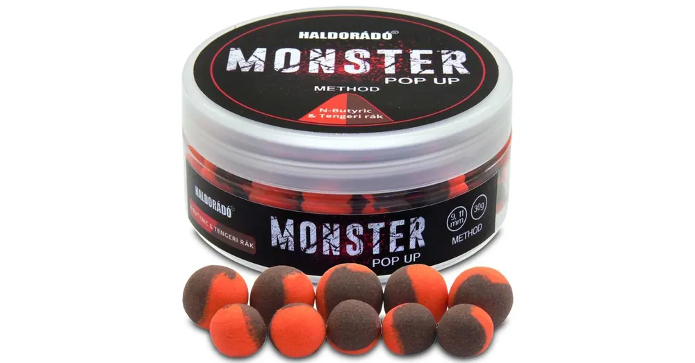 Dagaanbieding Haldorádó MONSTER Pop Up Method 9, 11 mm - Vajsav & Tengeri rák 30g