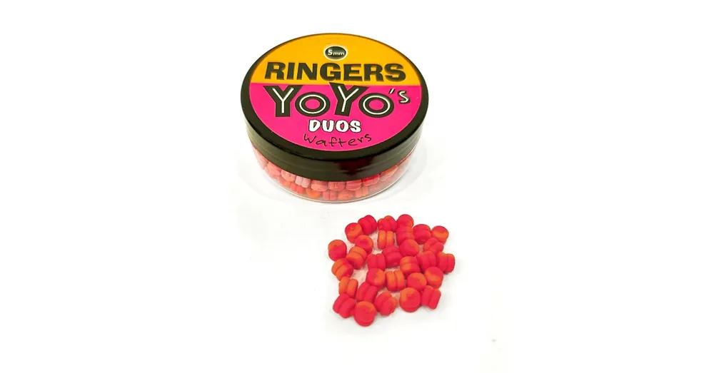 Ringers Yoyo Duos csokoládé narancs-pink 5mm 30g wafter Betrouwbaar