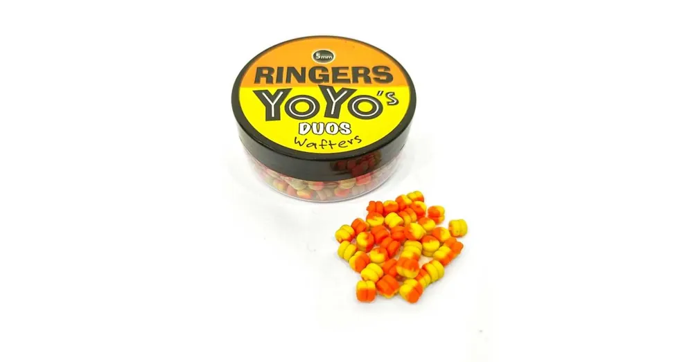 Korting Ringers Yoyo Duos csokoládé narancs-sárga 5mm 30g wafter
