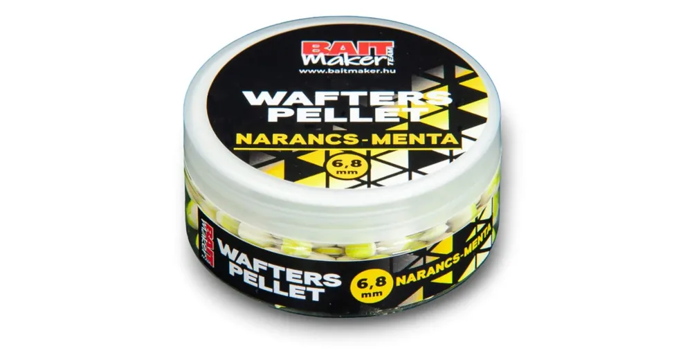 Bait Maker Wafters Pellet 6-8mm Narancs-Menta 30g Hoge Kwaliteit