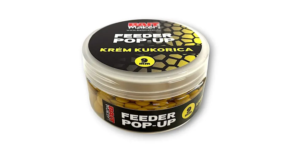 Beperkte Voorraad Bait Maker Feeder Pop Up 9mm Krém Kukorica 25g, bojli