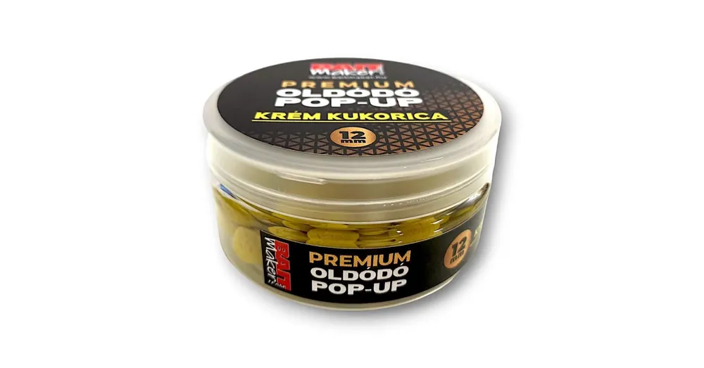 Koop Vandaag Bait Maker Premium Oldódó Pop Up 12mm Krém Kukorica 25g, bojli