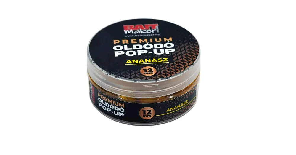 Beperkt Aanbod Bait Maker Premium Oldódó Pop Up 12mm Ananász 25g, bojli