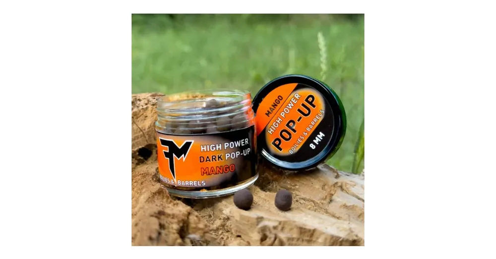Feedermánia High Power Dark Pop-Up Boilies & Barrels 8mm Mango 14g, horogcsali Shop Nu