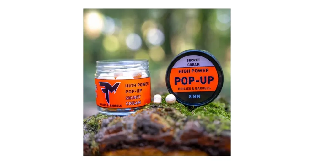 Shop Nu Feedermánia High Power Pop-Up Boilies & Barrels 8mm Secret Cream 14g, horogcsali
