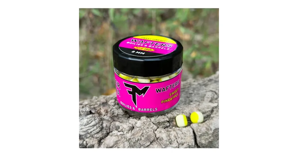 Gecertificeerd Feedermánia Wafters Twisted Boilies & Barrels 8mm Sweet Pineapple/Édes Ananász 20g, horogcsali