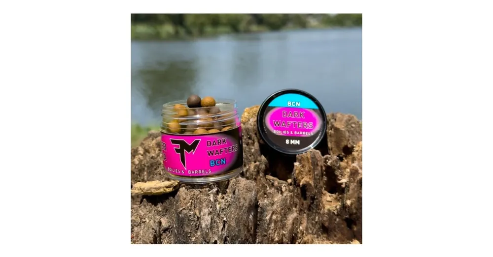 Merkproduct Feedermánia Dark Wafters Boilies & Barrels 8mm BCN/Rák 14g, horogcsali