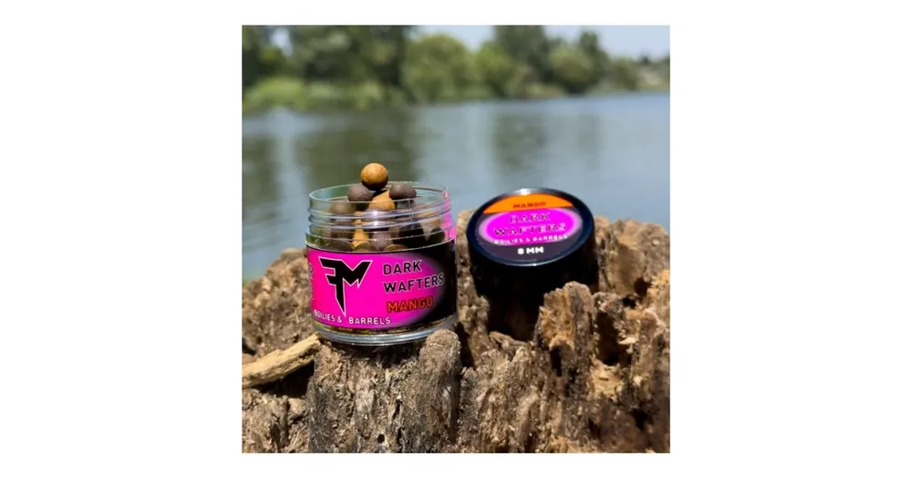 Feedermánia Dark Wafters Boilies & Barrels 8mm Mango 14g, horogcsali Exclusieve Aanbieding
