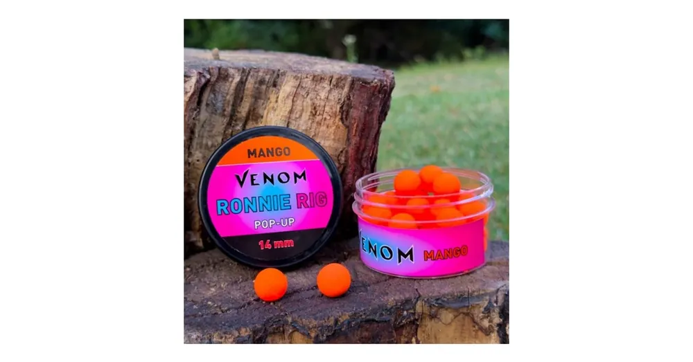 Direct Verzonden Feedermánia Venom Ronnie Rig Pop-Up 14mm Mango 45g, bojli