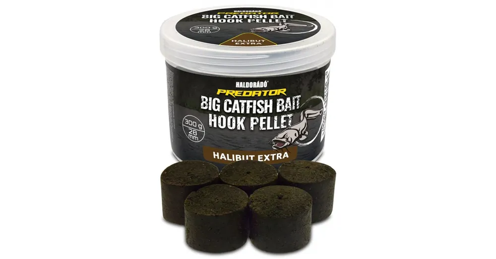 Haldorádó Catfish Bait Hook Pellet 28mm Halibut Extra, harcsázó pellet 300g Beperkt Aanbod