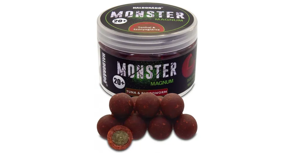 Haldorádó Monster Magnum 20+ mm - Tonhal & Szúnyoglárva, csalizó bojli 80g Flitsaanbieding