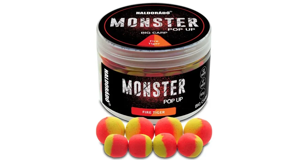 Haldorádó Monster Pop Up Big Carp 13, 17mm - Fire Tiger, lebegő csali 50g Beperkt Aanbod