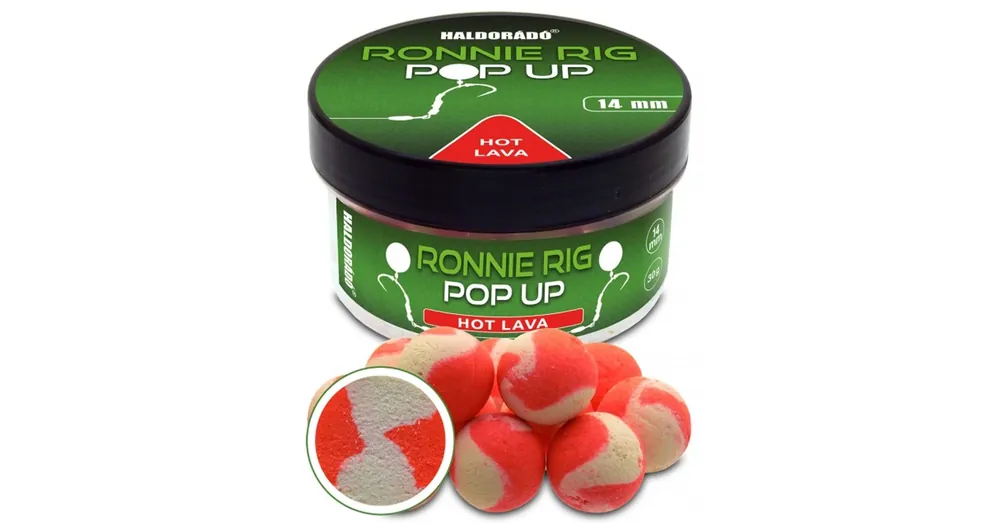 Haldorádó Ronnie Rig Pop Up - Hot Lava 14mm, csalizó bojli 30g Bestseller