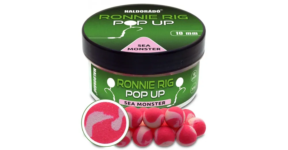 Haldorádó Ronnie Rig Pop Up - Sea Monster 10mm, csalizó bojli 30g Nieuw