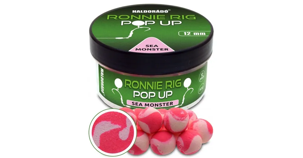 Fabrieksprijs Haldorádó Ronnie Rig Pop Up - Sea Monster 12mm, csalizó bojli 30g