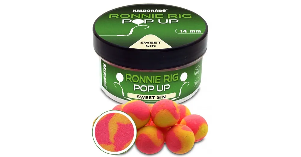 Haldorádó Ronnie Rig Pop Up - Sweet Sin 14mm, csalizó bojli 30g Direct Beschikbaar