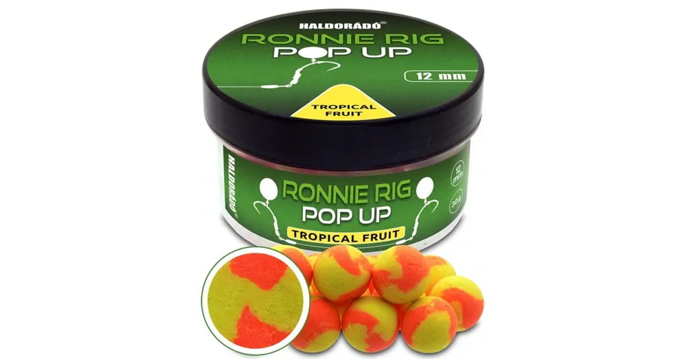 Nieuw Haldorádó Ronnie Rig Pop Up - Tropical Fruit 12mm, csalizó bojli 30g