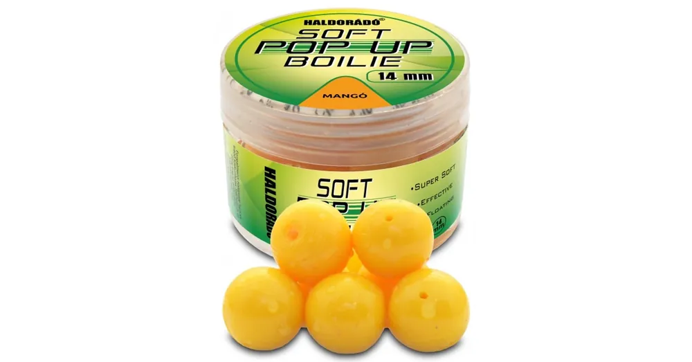 Haldorádó Super Soft Pop Up Boilie 14mm - Mangó, imitáció 20 db/doboz Alleen Vandaag