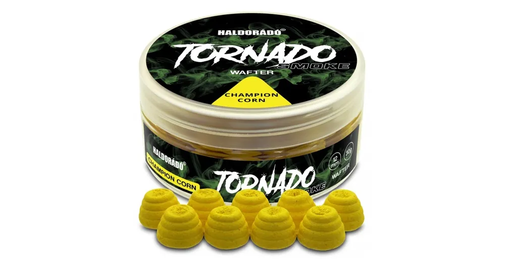 Koop Vandaag Haldorádó Tornado Smoke Wafter 12mm - Champion Corn, horogcsali 30g
