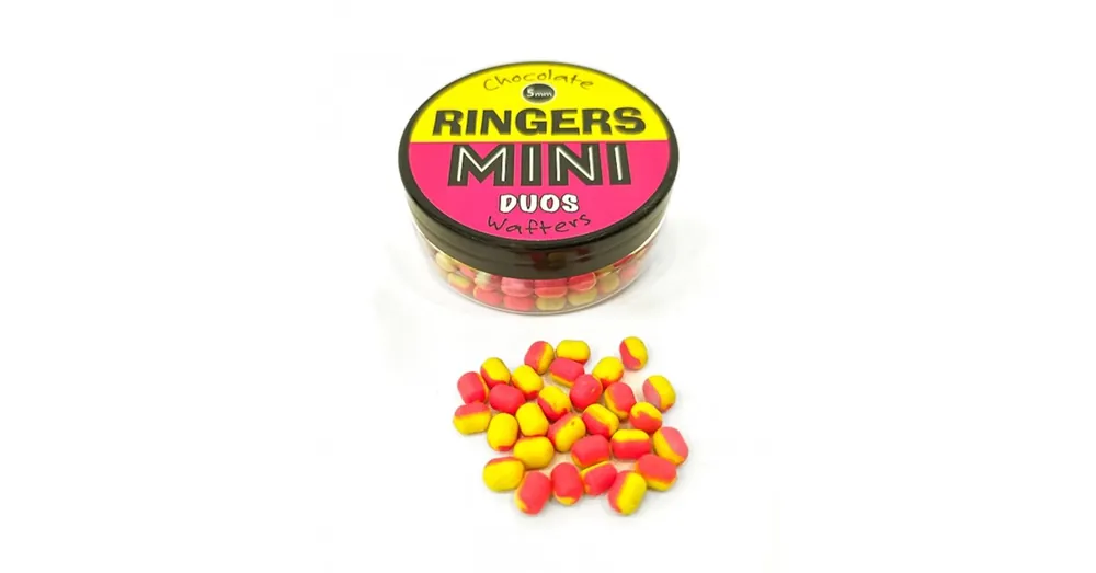 Ringers Mini Duos Pink and Yellow 30g, wafters Dagaanbieding