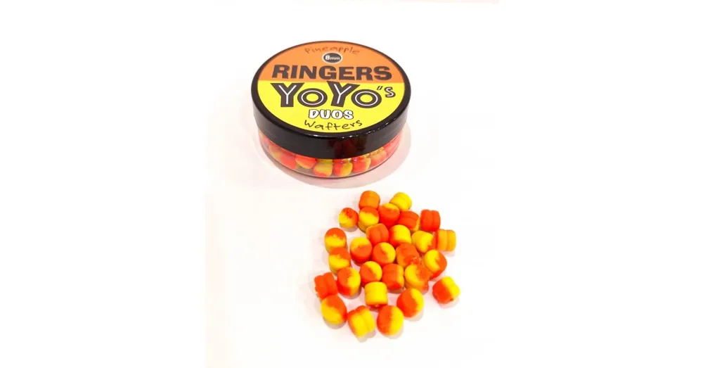 Exclusieve Aanbieding Ringers Yoyo Duos Orange and Yellow 8mm 30g, wafters