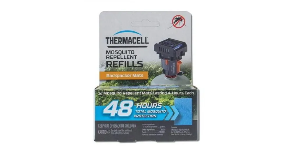 Koop Vandaag Thermacell M-48 Backpacker "világjáró" 48 órás utántöltő lapka