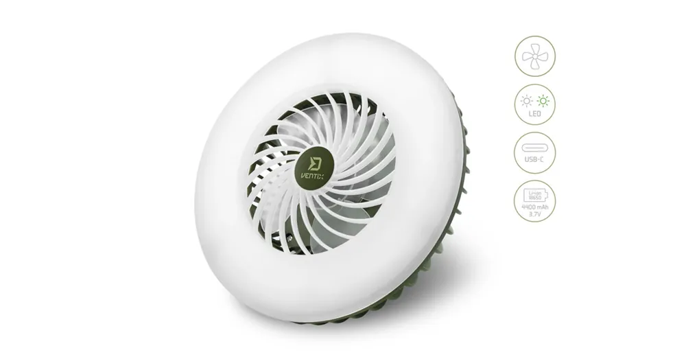 Beperkte Voorraad Delphin Ventix ventilátor világítással