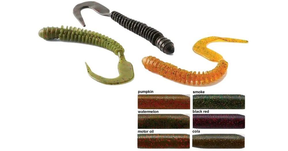 Bestseller Rapture W. Ribbed Curly Tail 10cm Cola 10db lágygumi csali