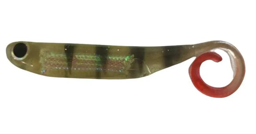 Snelle Levering Rapture Power Minnow Curly Tail 75mm Perch 6 db, plasztik csali