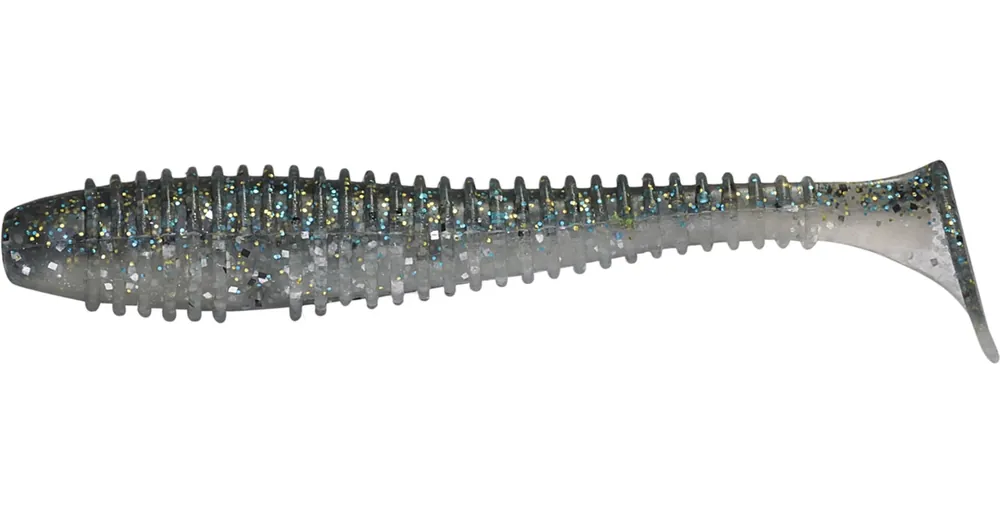 Rapture Ribbed Swing Shad 7cm smoke blue 12db plasztik csali Laatste Kans