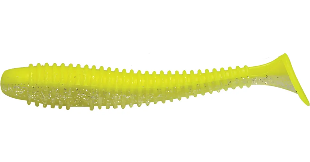 Beste Prijs Rapture Ribbed Swing Shad 9,5cm chartreuse ghost 7db plasztik csali