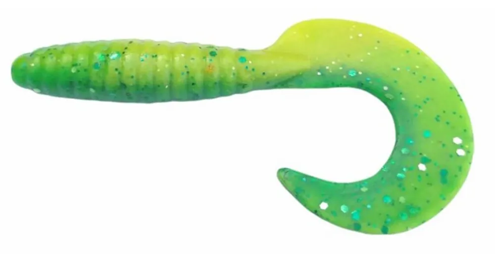 Beste Prijs Rapture Fun Tail Grub 8.5cm green lime plasztik csali