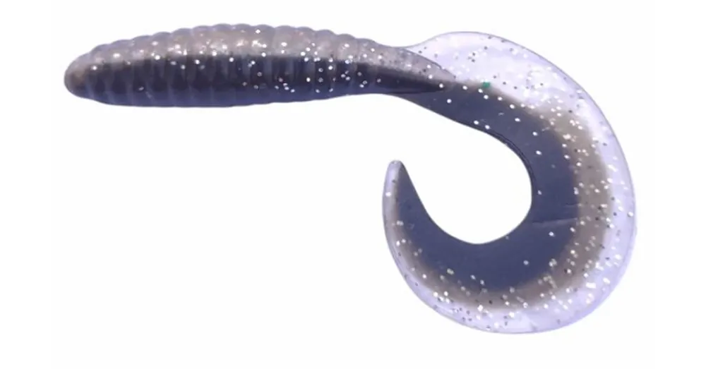 Rapture Fun Tail Grub 8.5cm black silver plasztik csali Exclusieve Aanbieding
