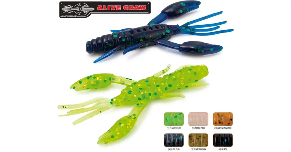 Voordeelprijs Rapture ULG Alive Craw 5cm/1.8g Watermelon 12 db, lágygumi csali